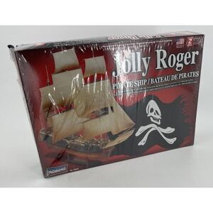 Lindberg Jolly Roger Pirate Ship Model Kit #70874 1990 New Unopened Box